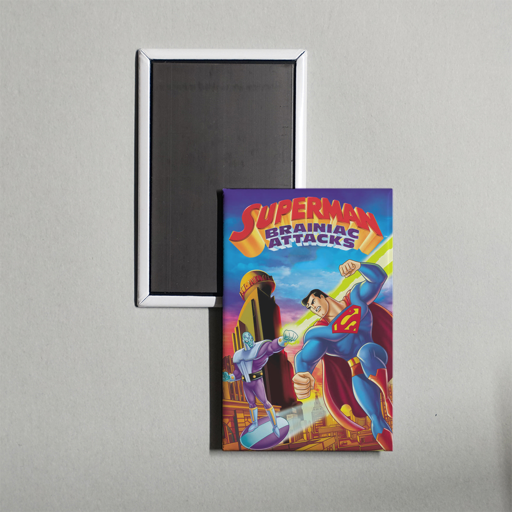 Superman Brainiac Attacks Mini Movie Fridge Magnet