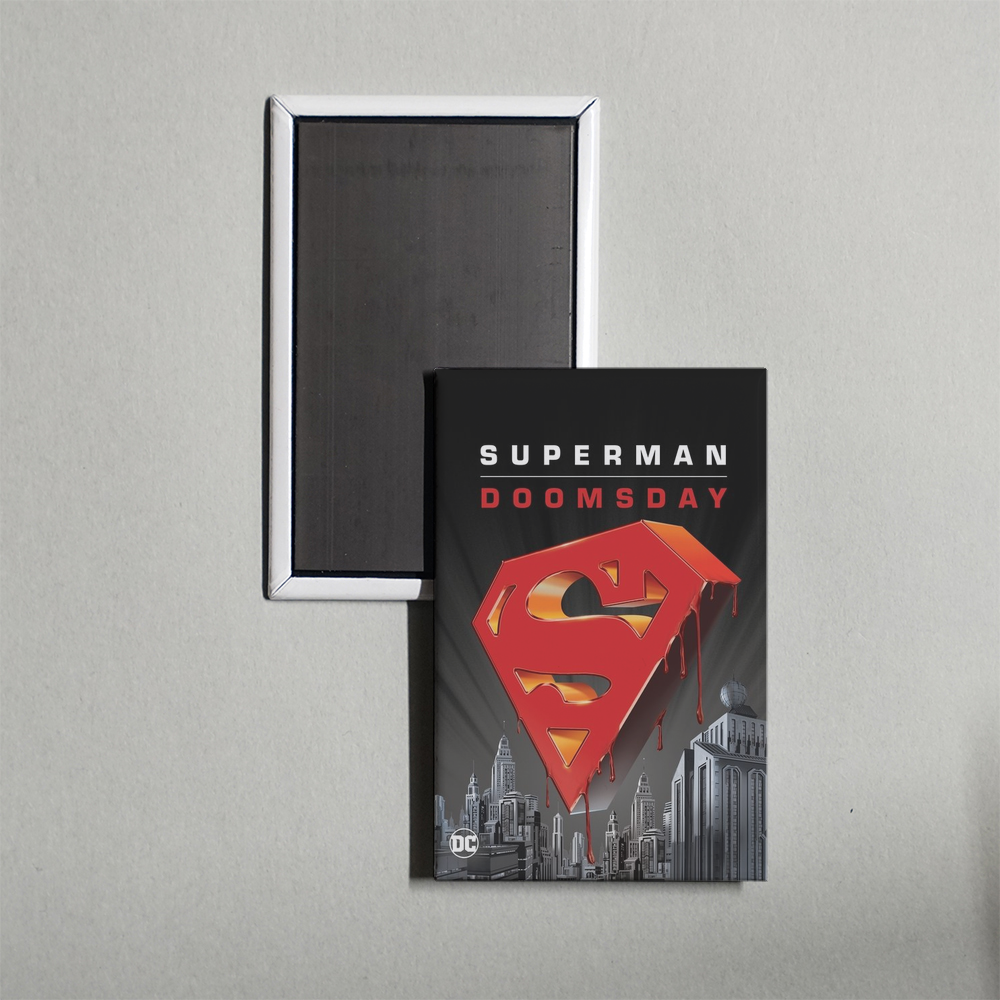 Superman Doomsday Mini Movie Fridge Magnet