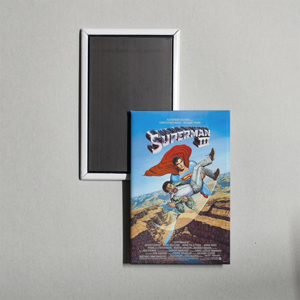 Superman III Mini Movie Fridge Magnet
