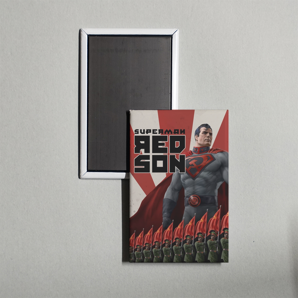 Superman Red Son Mini Movie Fridge Magnet