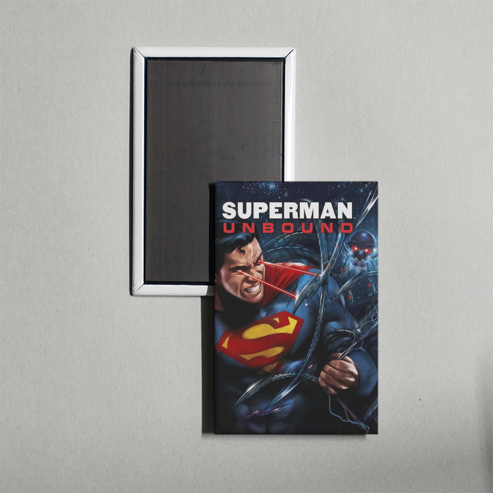 Superman Unbound Mini Movie Fridge Magnet
