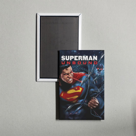 Superman Unbound Mini Movie Fridge Magnet