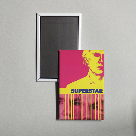 Superstar The Life and Times of Andy Warhol Mini Movie Fridge Magnet