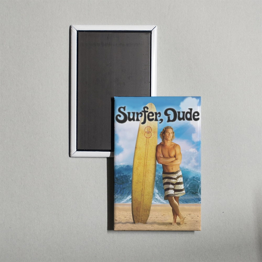 Surfer, Dude Mini Movie Fridge Magnet