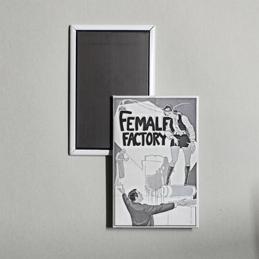 Surftide Female Factory Mini Movie Fridge Magnet