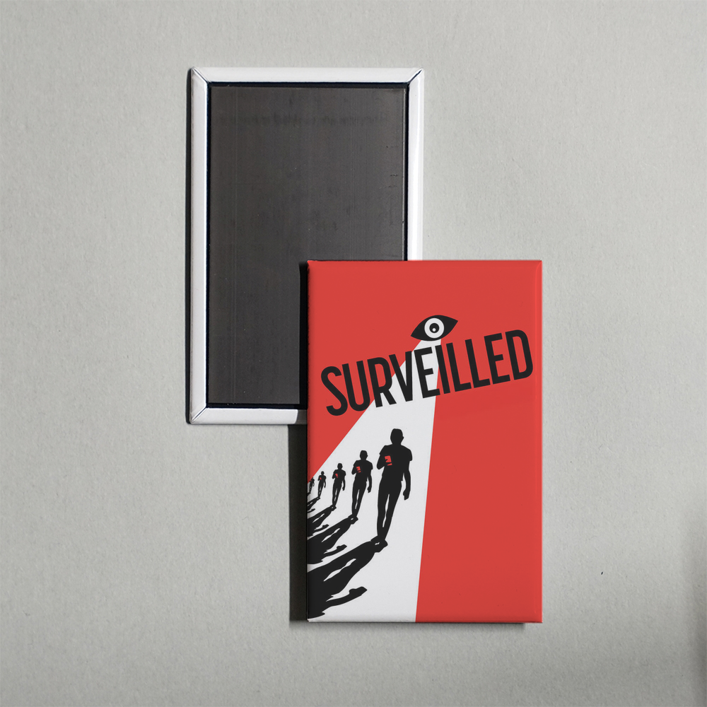 Surveilled Mini Movie Fridge Magnet