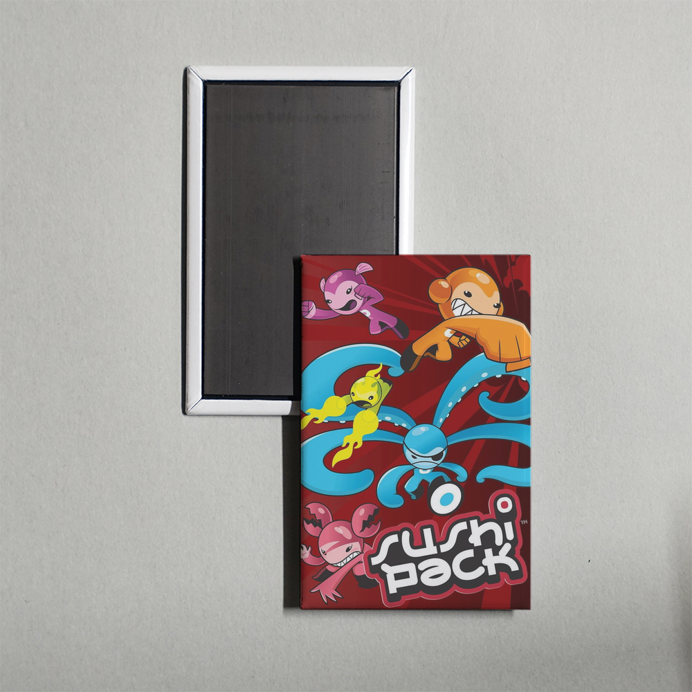 Sushi Pack TV Show Fridge Magnet