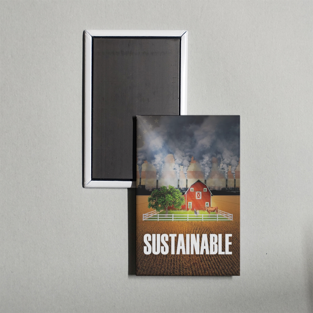 Sustainable Mini Movie Fridge Magnet