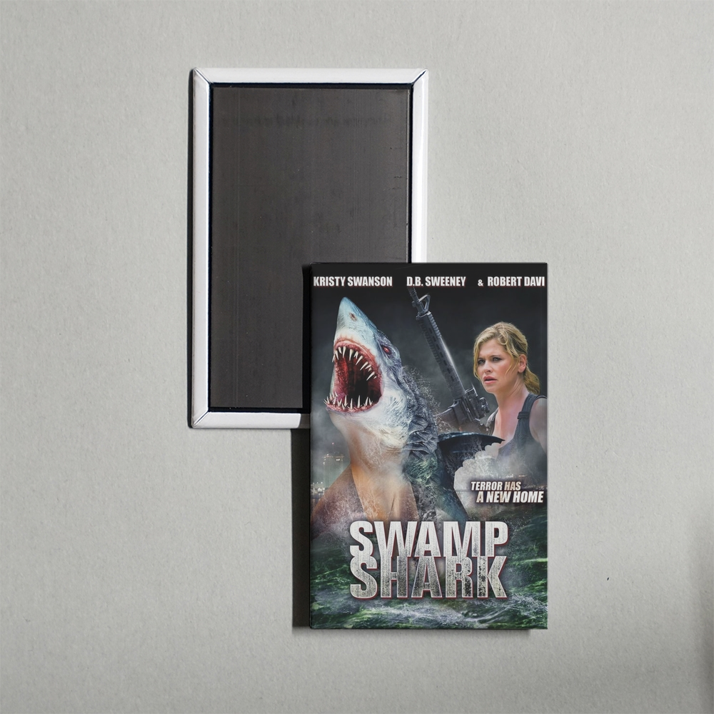 Swamp Shark Mini Movie Fridge Magnet