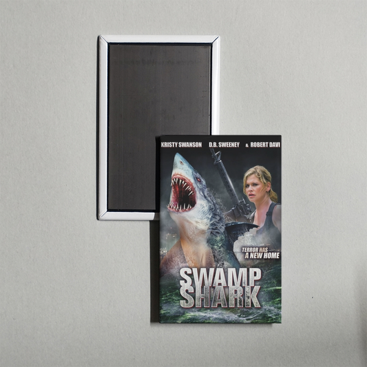 Swamp Shark Mini Movie Fridge Magnet