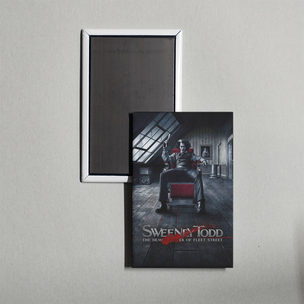 Sweeney Todd The Demon Barber of Fleet Street Mini Movie Fridge Magnet
