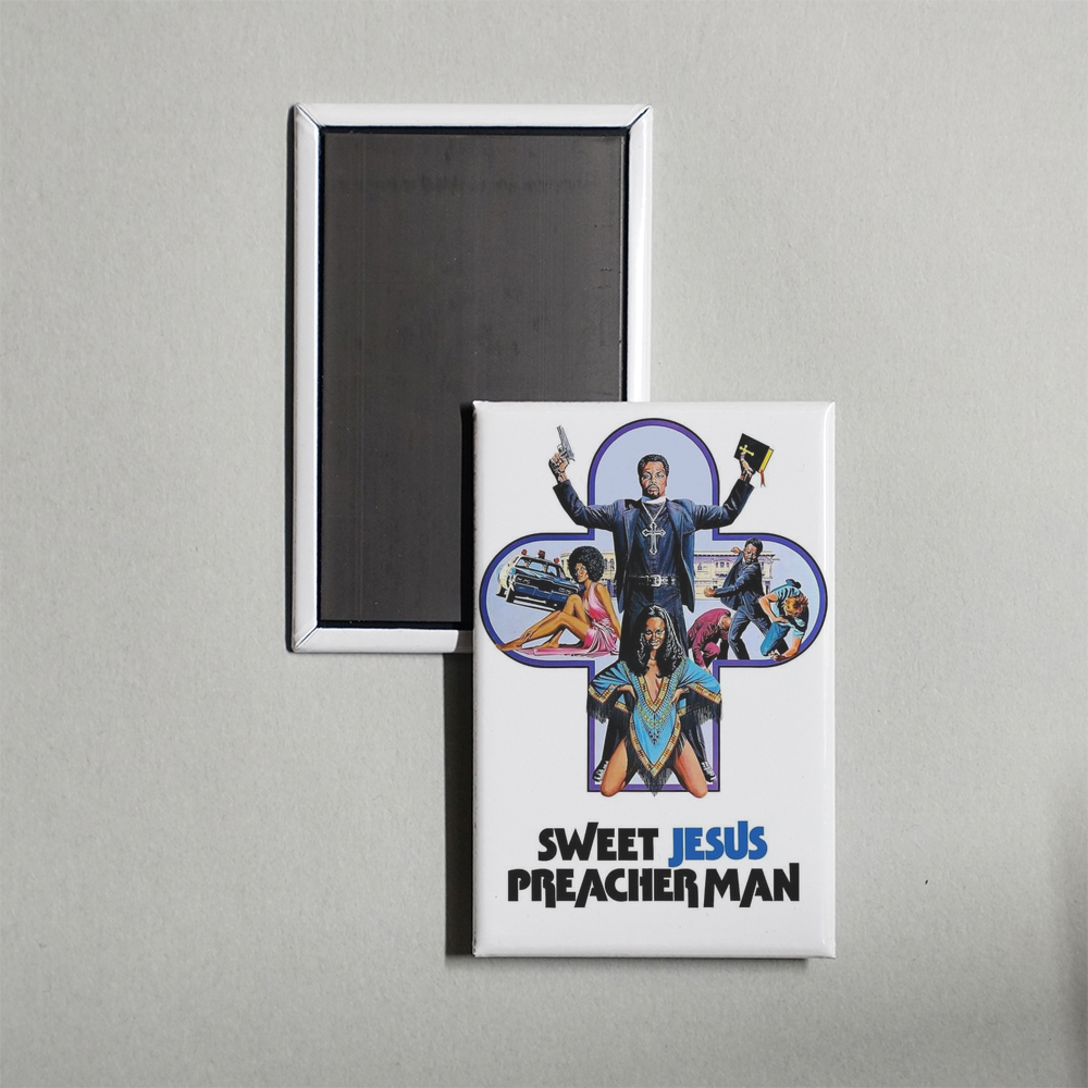 Sweet Jesus, Preacherman Mini Movie Fridge Magnet