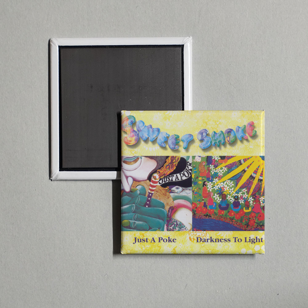 Sweet Smoke - Just A Poke  Darkness To Light Album Cover Fridge Magnet