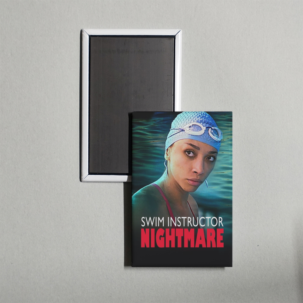 Swim Instructor Nightmare Mini Movie Fridge Magnet