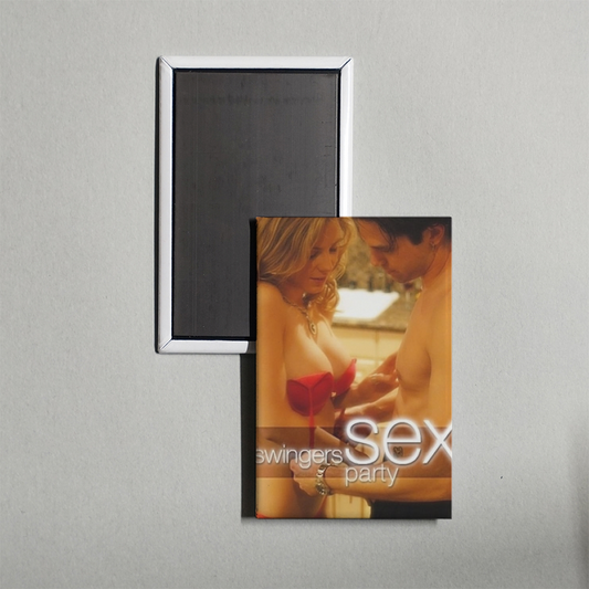 Swingers Sex Party Mini Movie Fridge Magnet