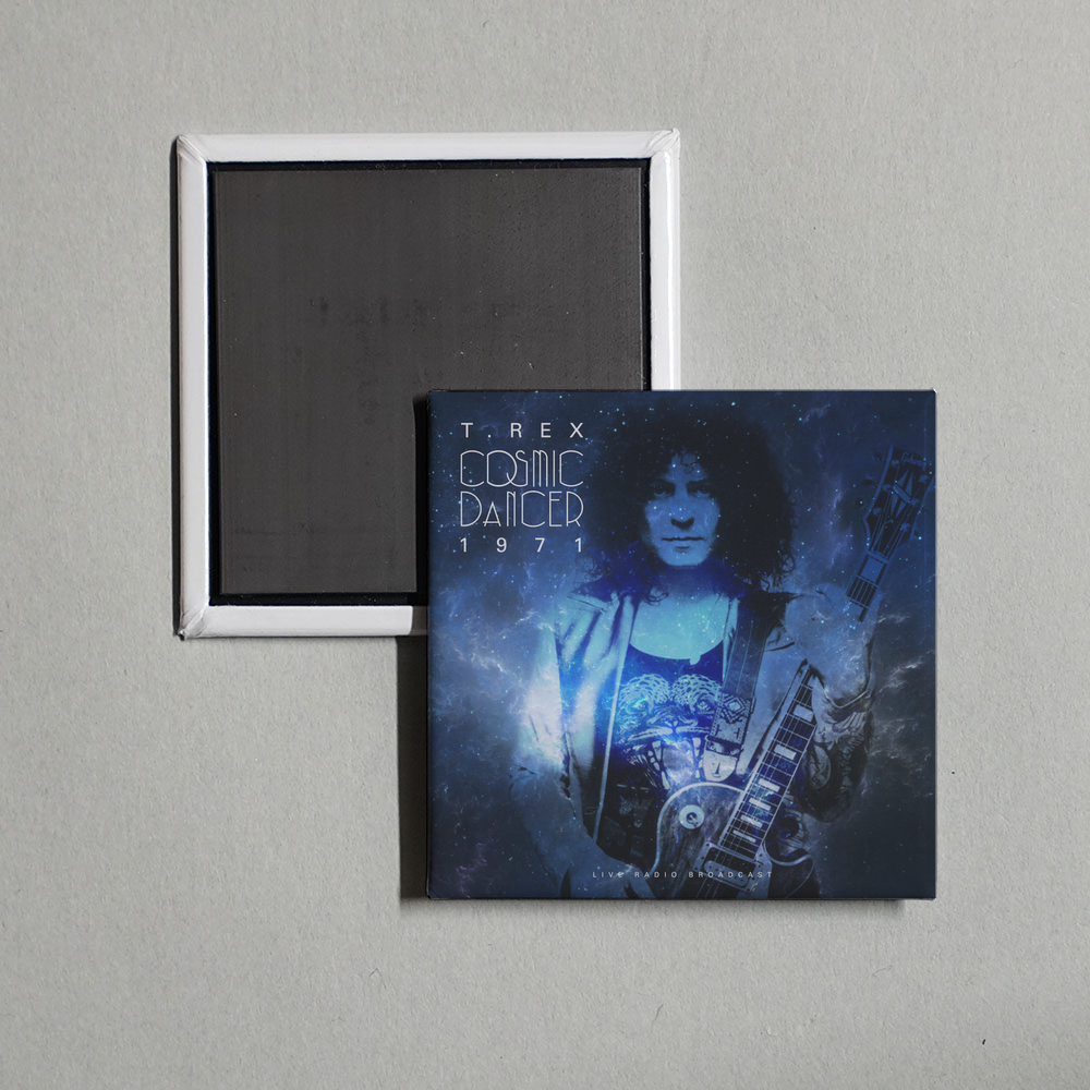 T. Rex - Cosmic Dancer 1971 (Live) Album Cover Fridge Magnet