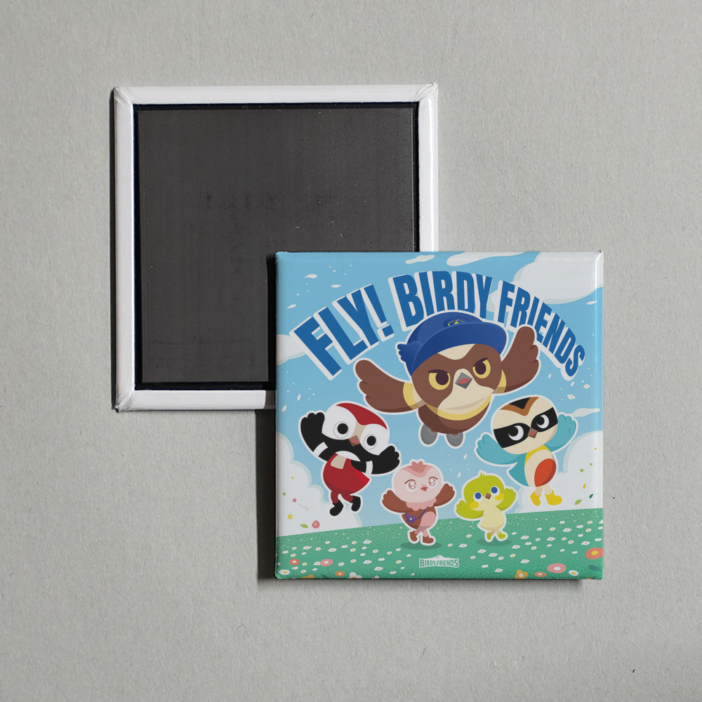 THE 8 - Fly! Birdy Friends (Original Soundtrack) Album Cover Fridge Magnet