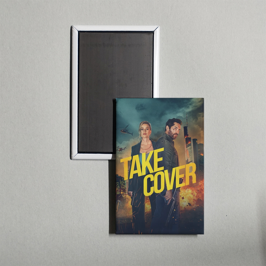 Take Cover Mini Movie Fridge Magnet