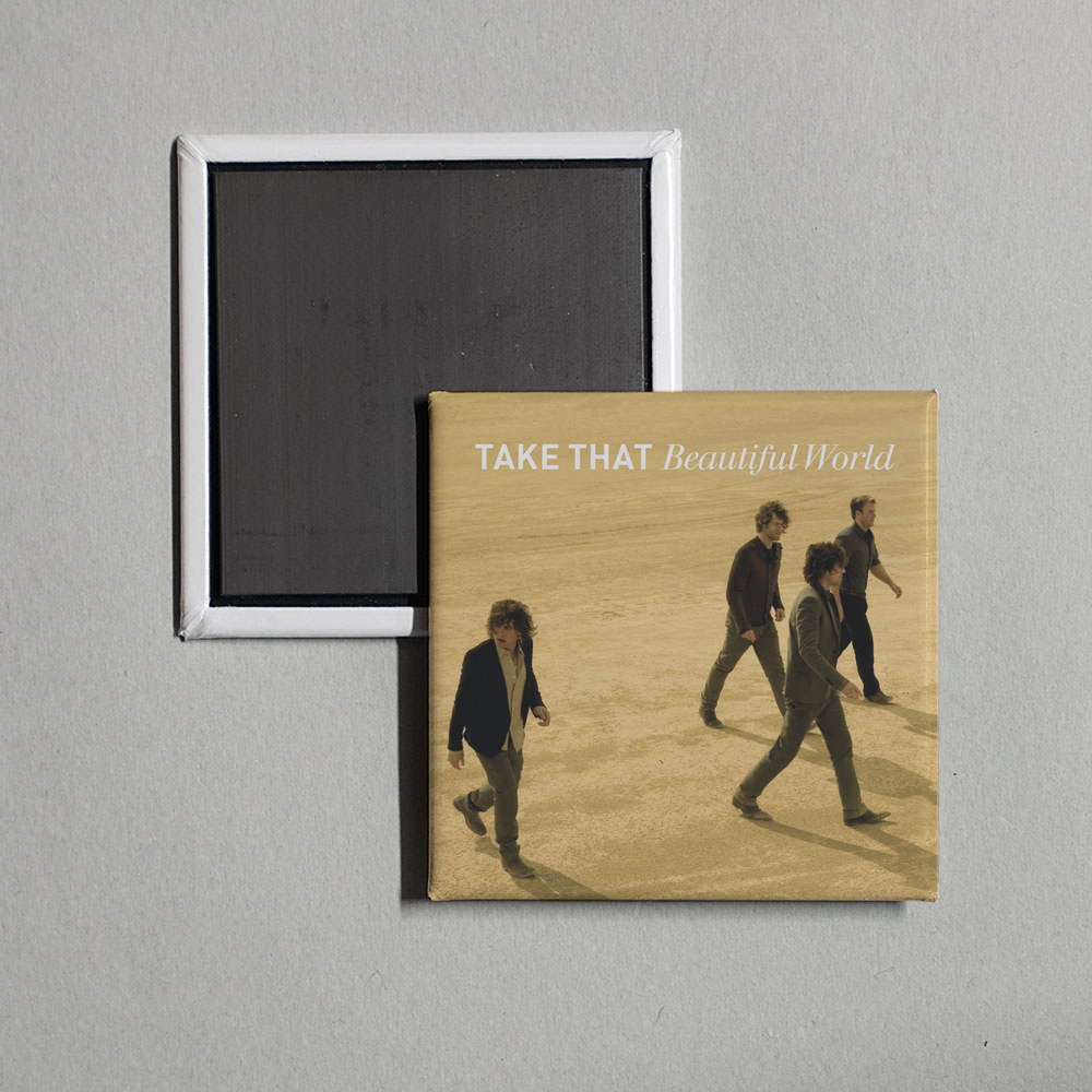 Take That - Beautiful World Album Cover Fridge Magnet