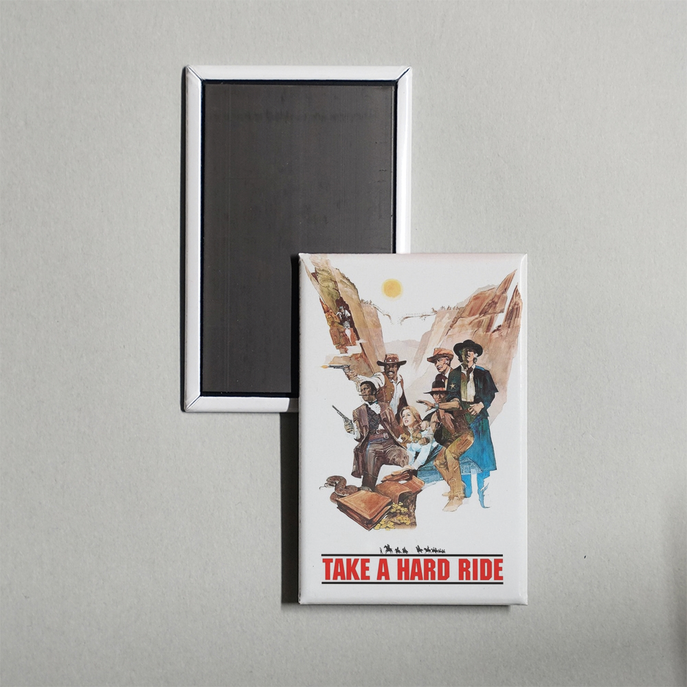 Take a Hard Ride Mini Movie Fridge Magnet