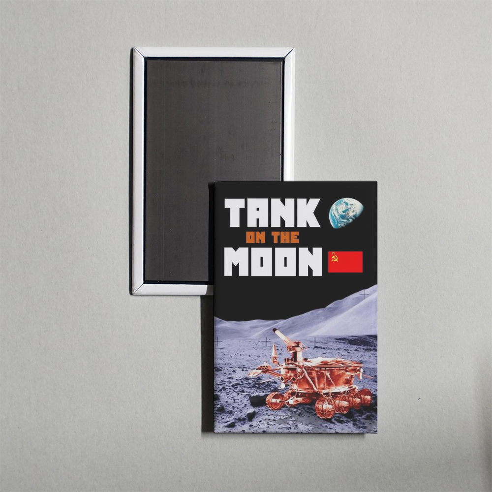 Tank on the Moon Mini Movie Fridge Magnet