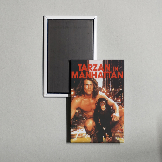 Tarzan in Manhattan Mini Movie Fridge Magnet