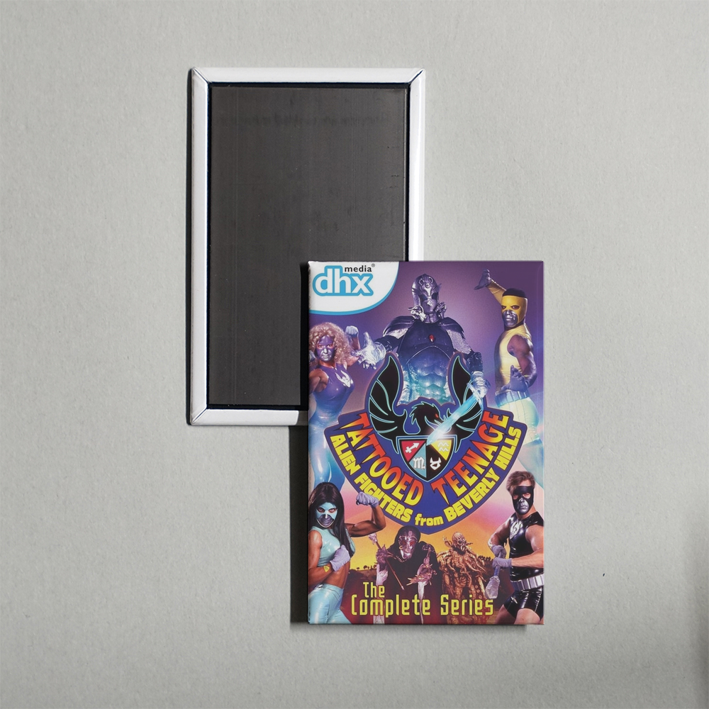Tattooed Teenage Alien Fighters from Beverly Hills TV Show Fridge Magnet