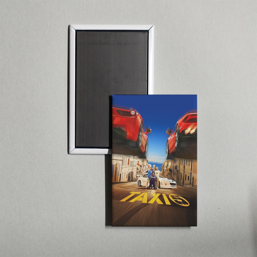 Taxi 5 Mini Movie Fridge Magnet
