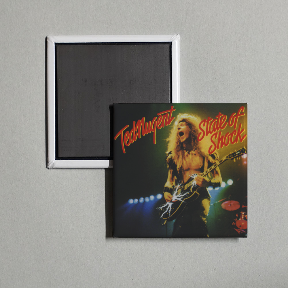 Ted Nugent - State Of Shock Album Cover Fridge Magnet