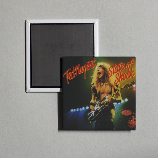 Ted Nugent - State Of Shock Album Cover Fridge Magnet