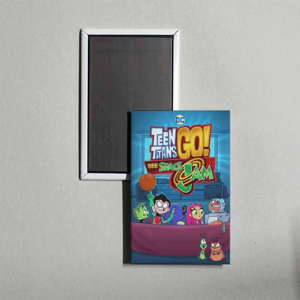 Teen Titans Go! See Space Jam Mini Movie Fridge Magnet