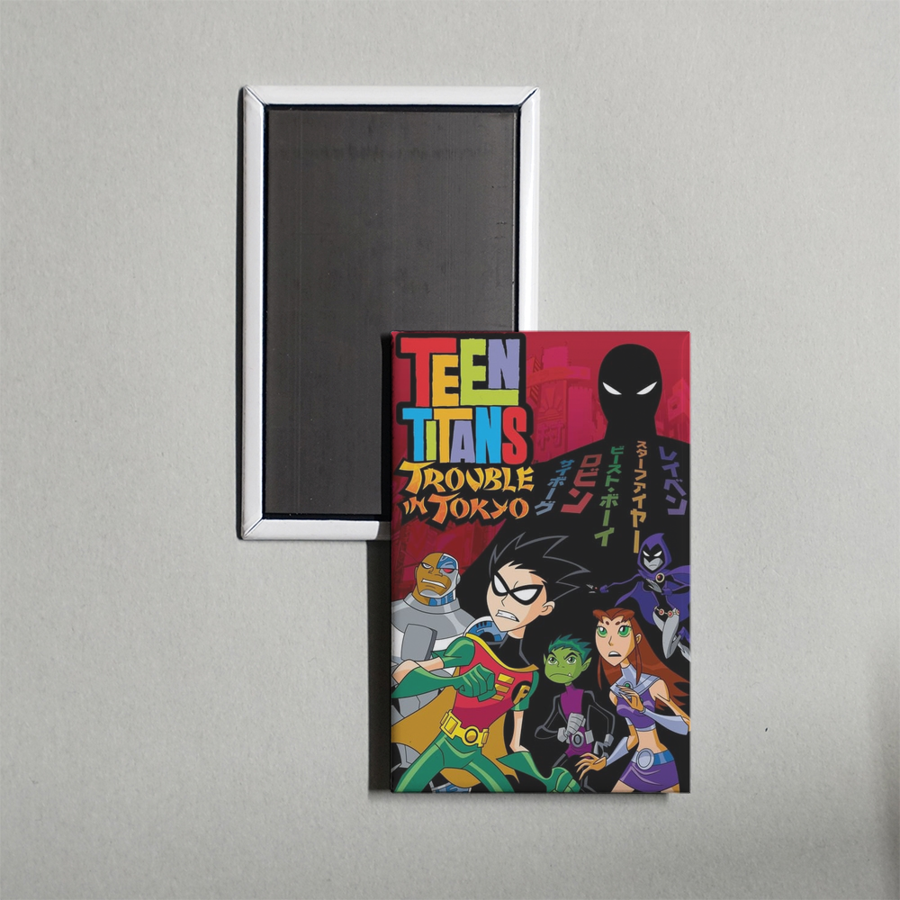 Teen Titans Trouble in Tokyo Mini Movie Fridge Magnet