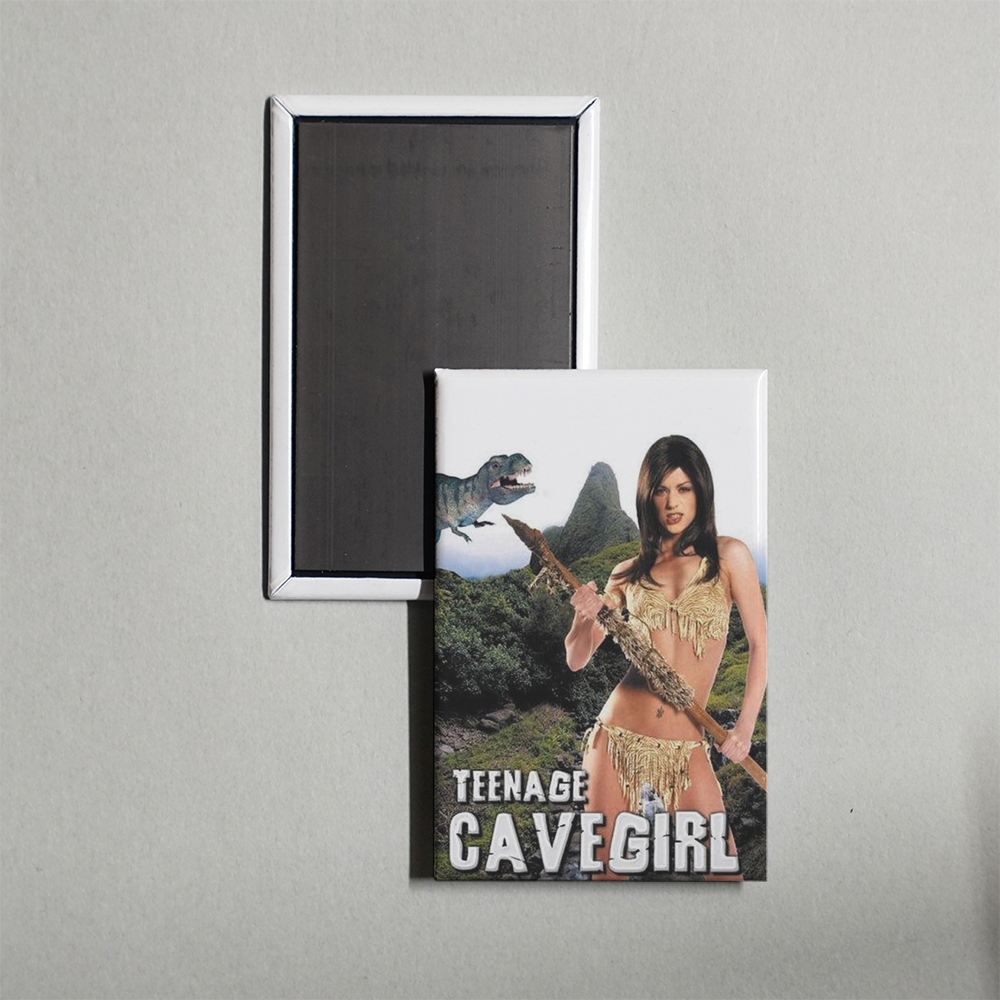 Teenage Cavegirl Mini Movie Fridge Magnet