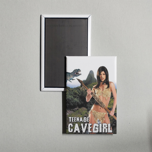 Teenage Cavegirl Mini Movie Fridge Magnet