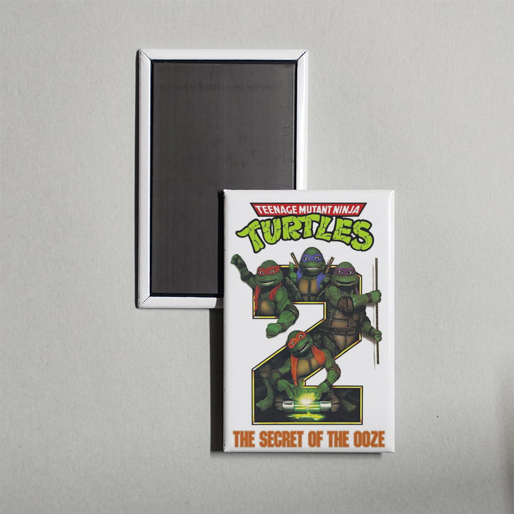 Teenage Mutant Ninja Turtles II The Secret of the Ooze Mini Movie Fridge Magnet