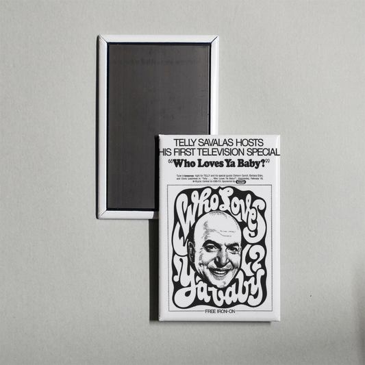 Telly... Who Loves Ya, Baby Mini Movie Fridge Magnet