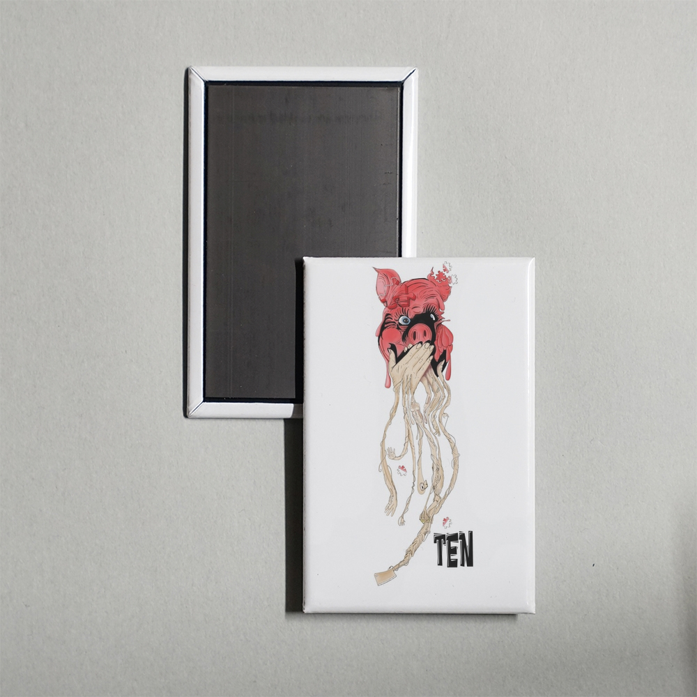 Ten Mini Movie Fridge Magnet