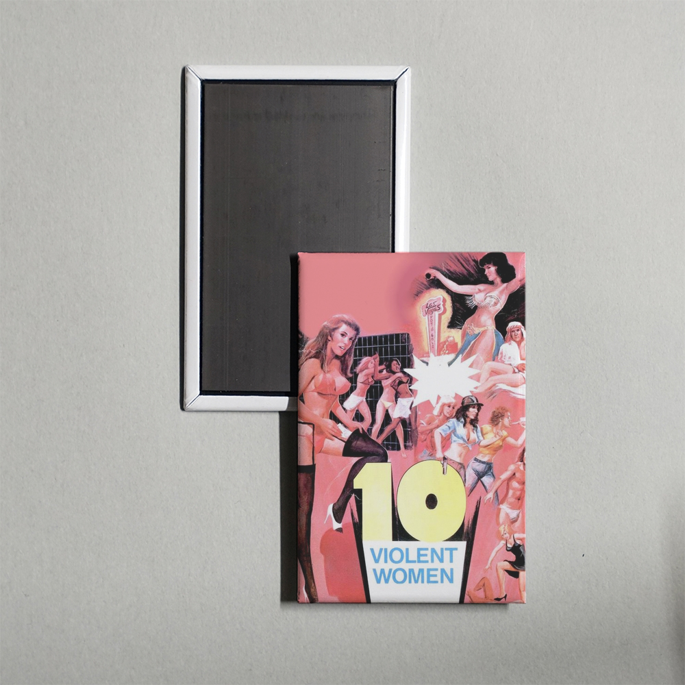 Ten Violent Women Mini Movie Fridge Magnet