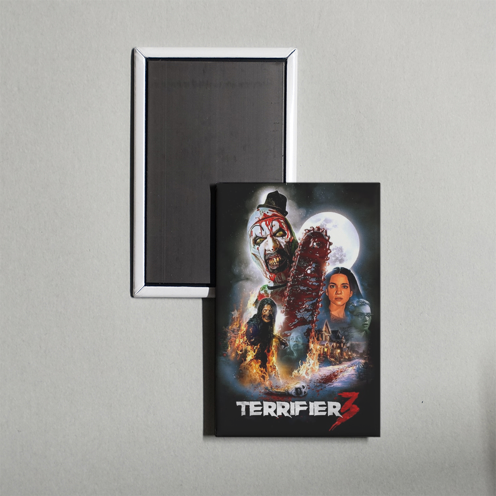 Terrifier 3 Mini Movie Fridge Magnet
