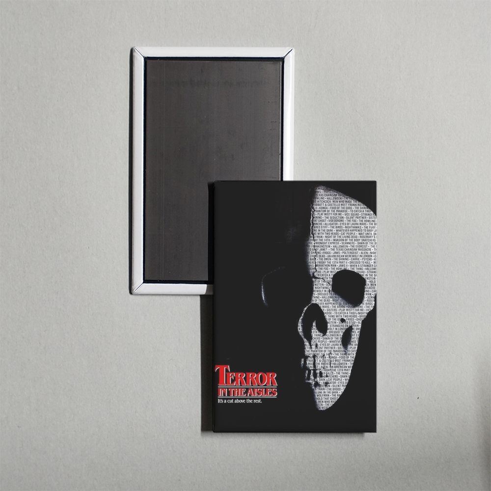 Terror in the Aisles Mini Movie Fridge Magnet