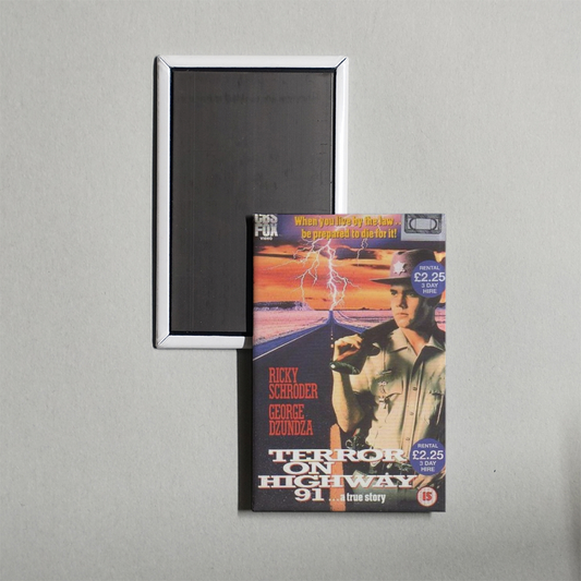 Terror on Highway 91 Mini Movie Fridge Magnet