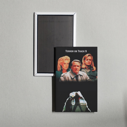 Terror on Track 9 Mini Movie Fridge Magnet