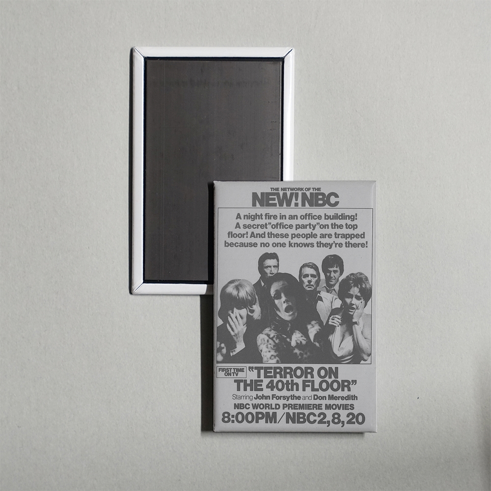 Terror on the 40th Floor Mini Movie Fridge Magnet