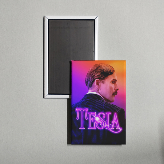 Tesla Mini Movie Fridge Magnet