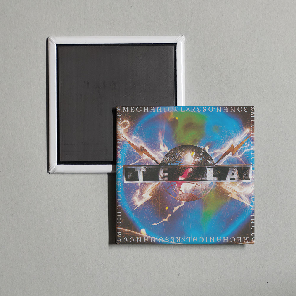 Tesla - Mechanical Resonance Album Cover Fridge Magnet