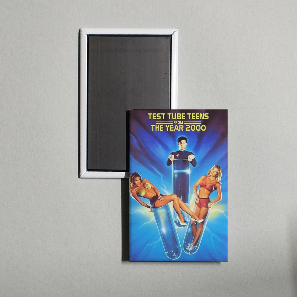Test Tube Teens from the Year 2000 Mini Movie Fridge Magnet