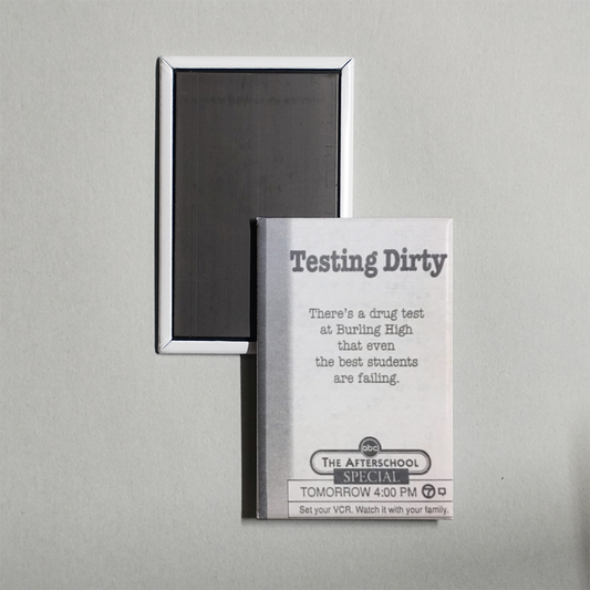 Testing Dirty Mini Movie Fridge Magnet