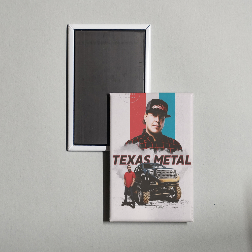 Texas Metal TV Show Fridge Magnet