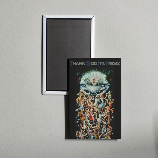 Thank God It's Friday Mini Movie Fridge Magnet