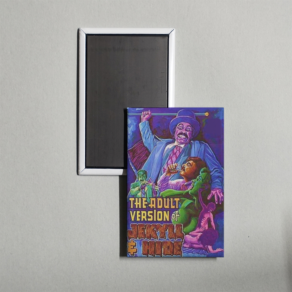 The Adult Version of Jekyll & Hide Mini Movie Fridge Magnet